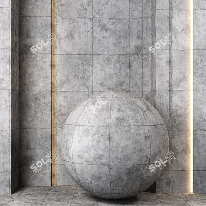 High-quality 4k Wall Patterns 3D model image 1