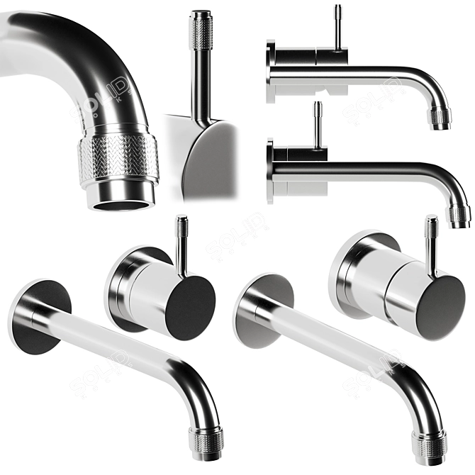 Color-Change Yokato Bathroom Set 3D model image 1