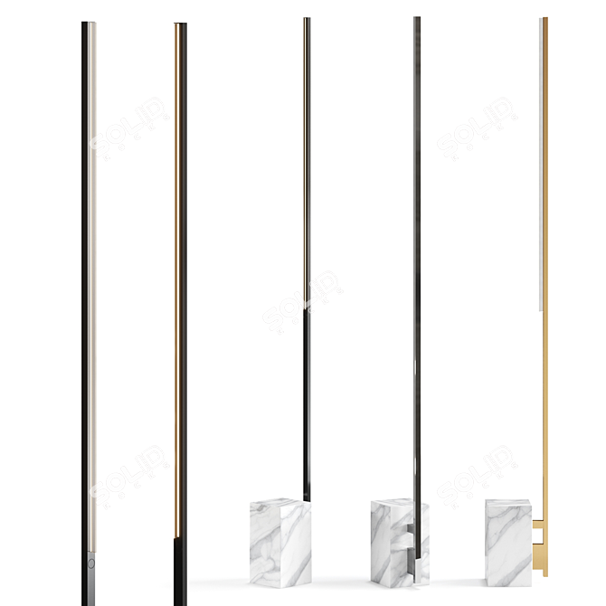 Klee LED Tall Floor Lamp 3D model image 1