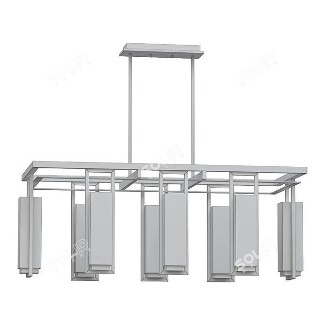 Kichler Perimeter Chandelier: Elegant Bronze 3D model image 2