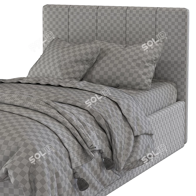 Modern Upholstered Bed 255 3D model image 5
