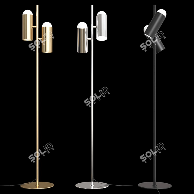 Modern Hybrid Floor Lamp 2013 3D model image 2