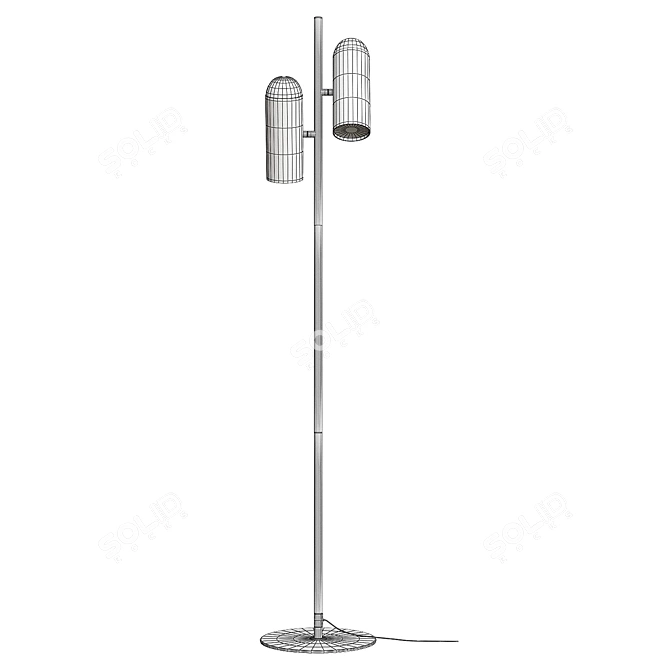 Modern Hybrid Floor Lamp 2013 3D model image 3
