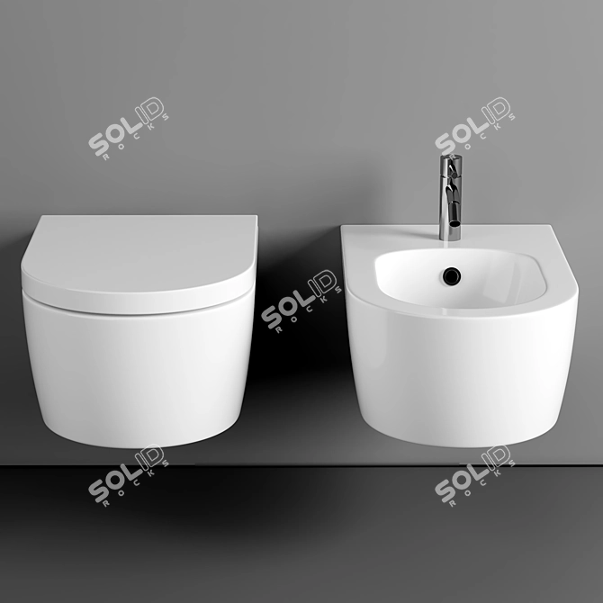  Tissino Angelo Wall Toilet Combo 3D model image 2