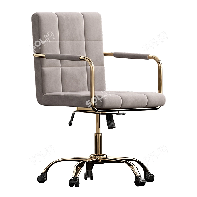 Elegant Office Chair 3D Model 3D model image 1