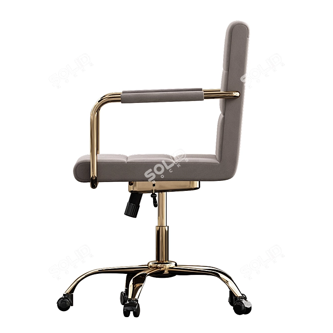 Elegant Office Chair 3D Model 3D model image 4