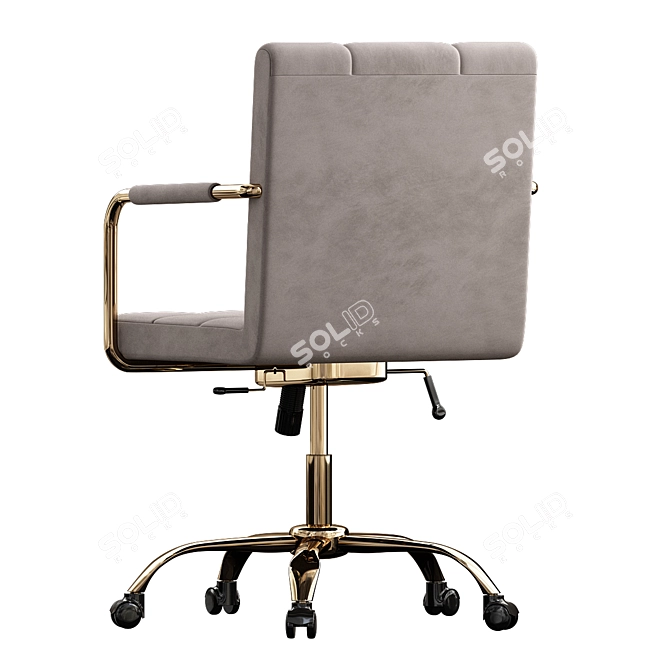 Elegant Office Chair 3D Model 3D model image 5