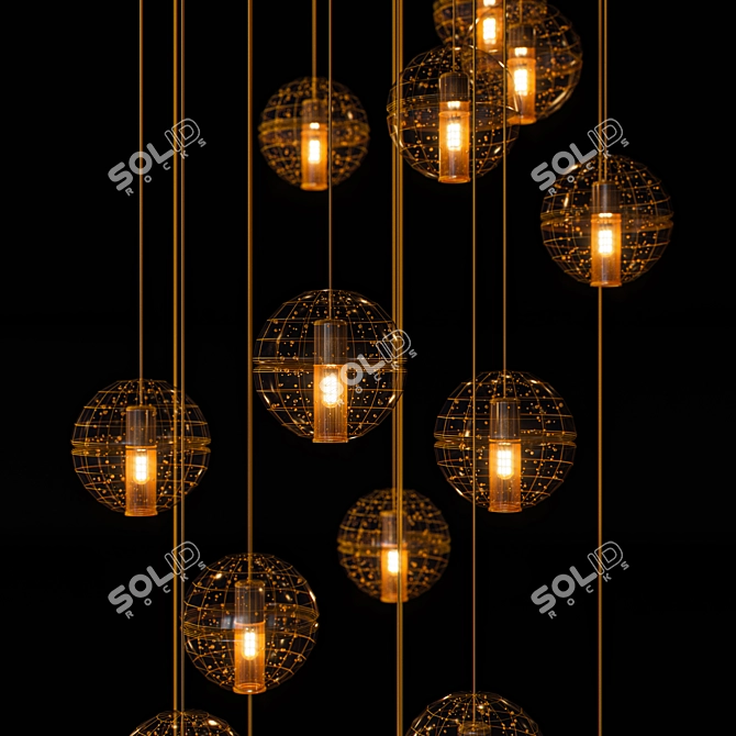 Bocci Lighting Sphere Pendant 3D model image 3