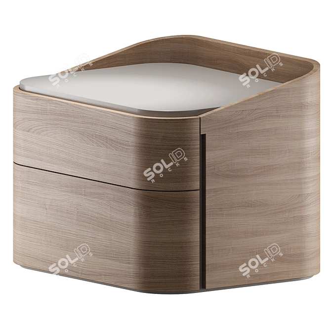 Sangiacomo Babila Nightstand Essential 3D model image 2