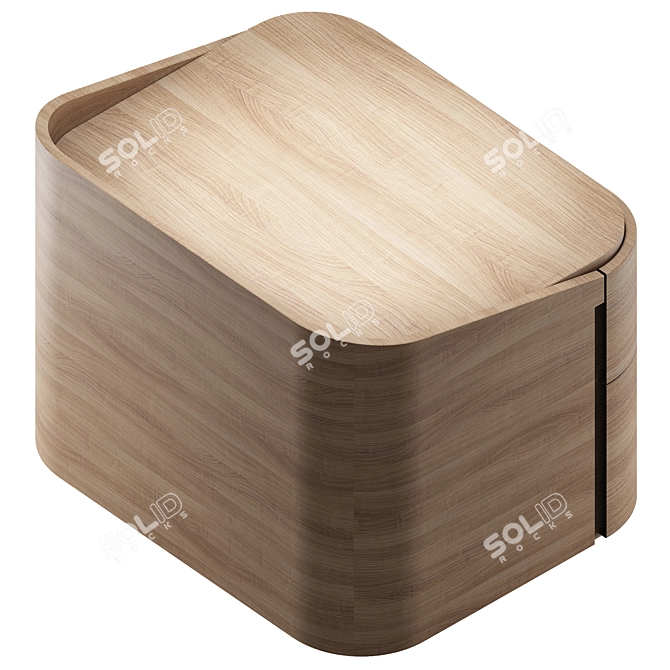 Sangiacomo Babila Nightstand Essential 3D model image 3