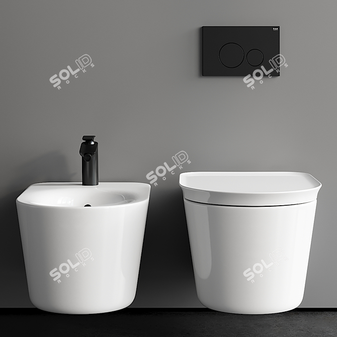 RAK Valet Wall-Hung Duo 3D model image 3