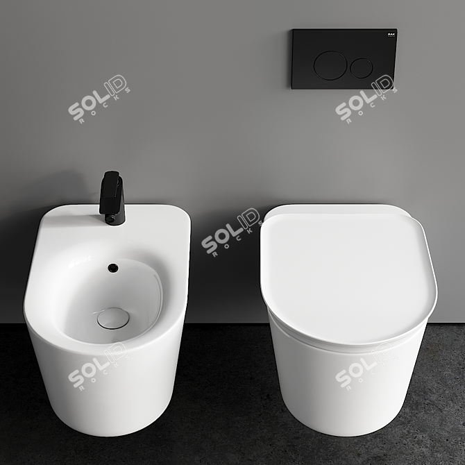 RAK Valet Wall-Hung Duo 3D model image 4