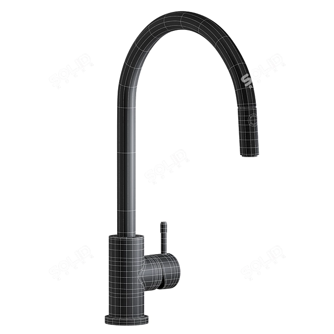 Color-Changing Yokato Kitchen Faucet 3D model image 2