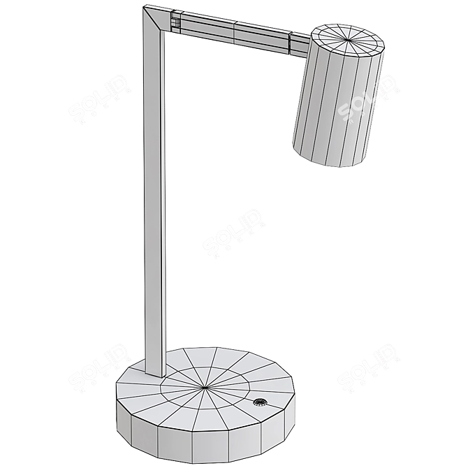 Contemporary Swing Reading Lamp 3D model image 2