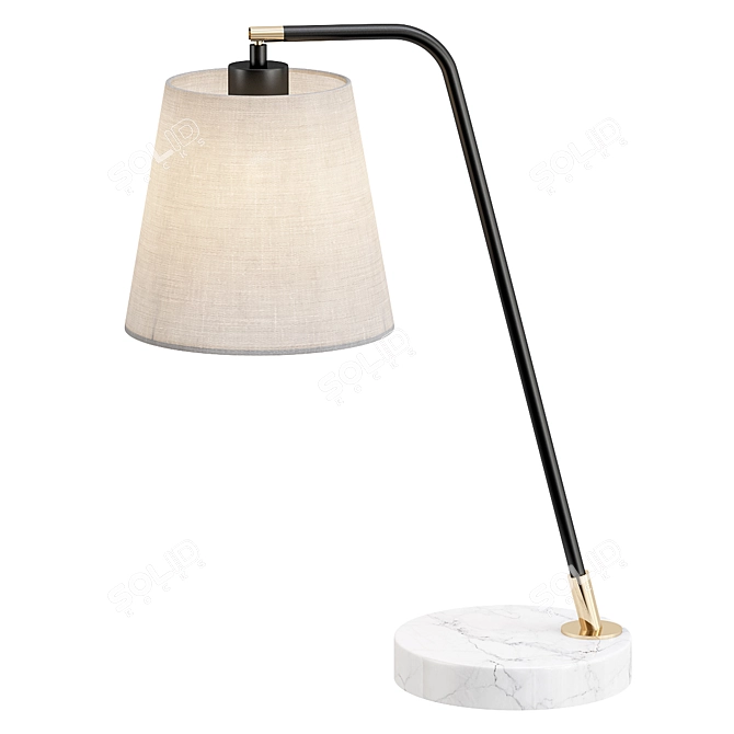 Modern Rock Desk Lamp 3D model image 1