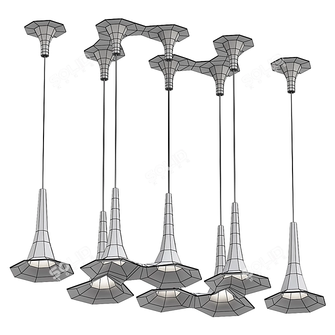 Modern 3D Axo Light Model 3D model image 2