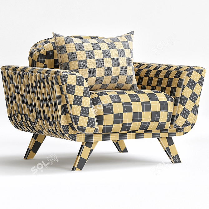 Lazy Hamper Armchair 3D Model 3D model image 3