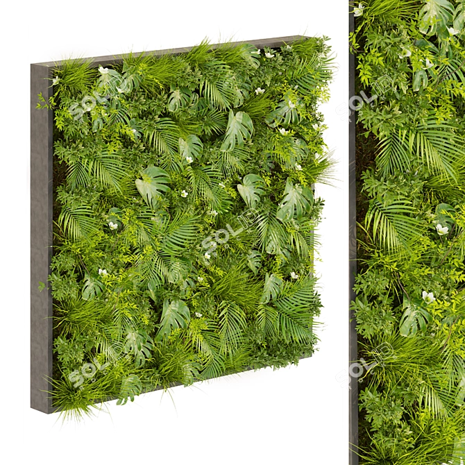 Volume 359 Vertical Leaf Palm 3D model image 1