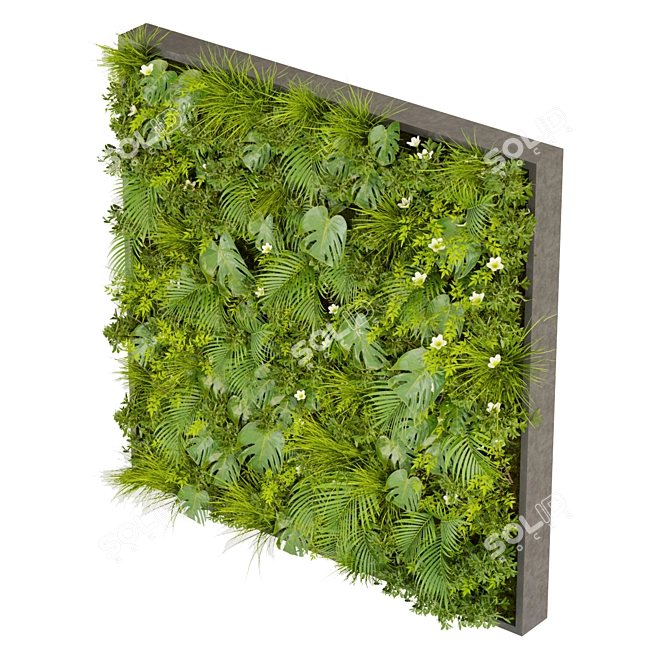 Volume 359 Vertical Leaf Palm 3D model image 4