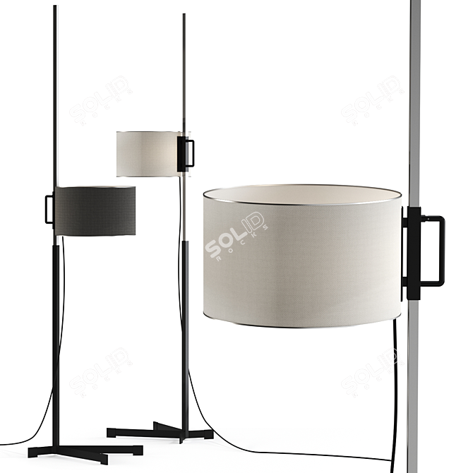 Modern Minimalist Tmc Floor Lamp 3D model image 1