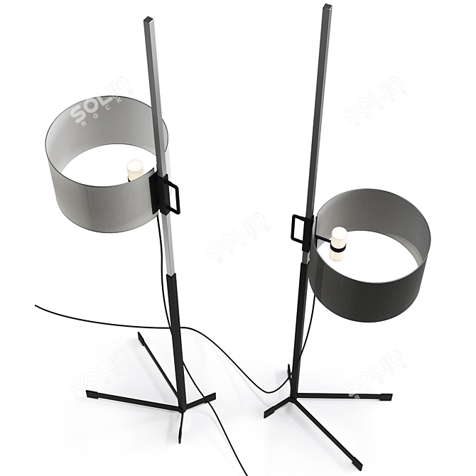 Modern Minimalist Tmc Floor Lamp 3D model image 2