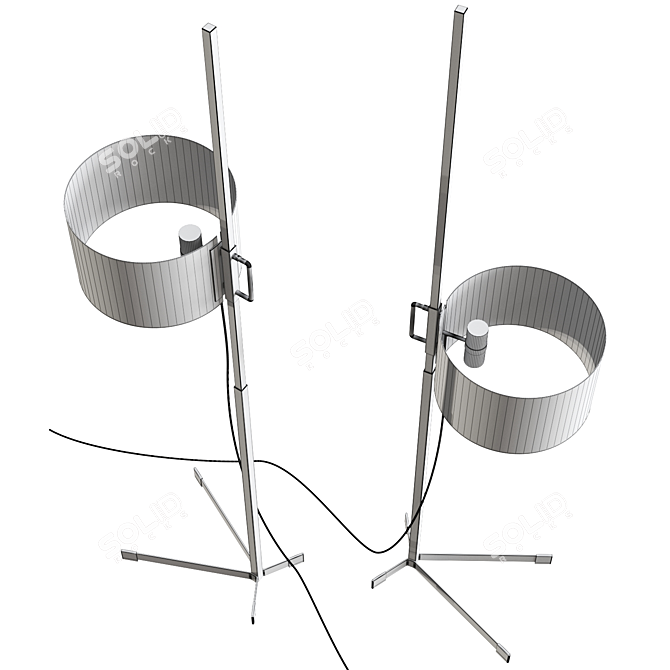 Modern Minimalist Tmc Floor Lamp 3D model image 3