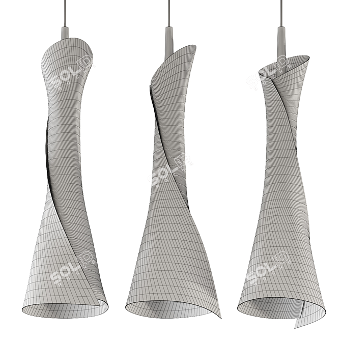 Mantra Zack Pendant Lamp, Spain 3D model image 2
