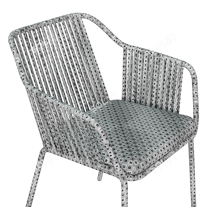 Babila Twist Armchair: Harmonious Elegance 3D model image 7
