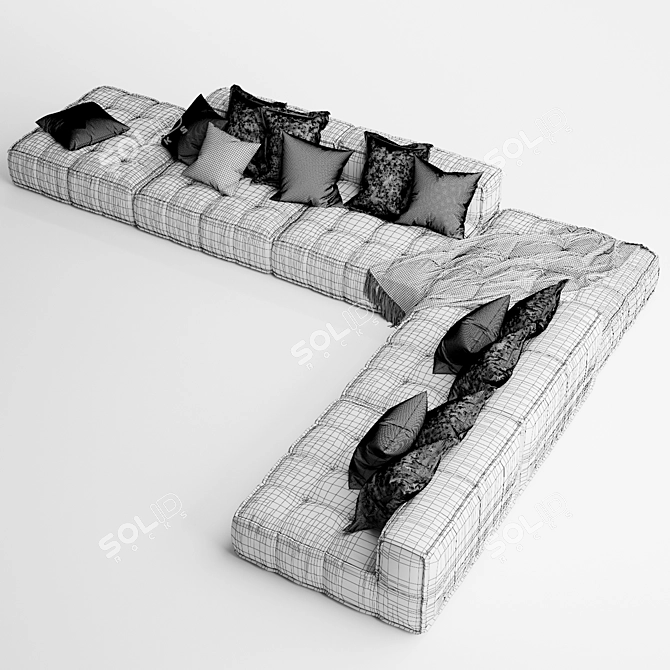 Uniqwa Denver Natural Sofa 3D model image 7