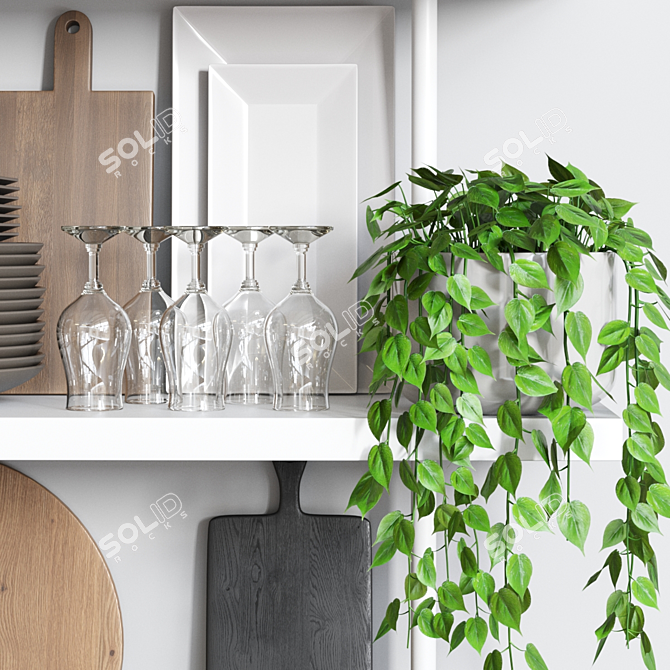  Versatile Kitchen Accessories Set 3D model image 6