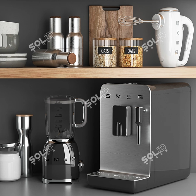 Versatile 3D Kitchen Accessories Bundle 3D model image 2