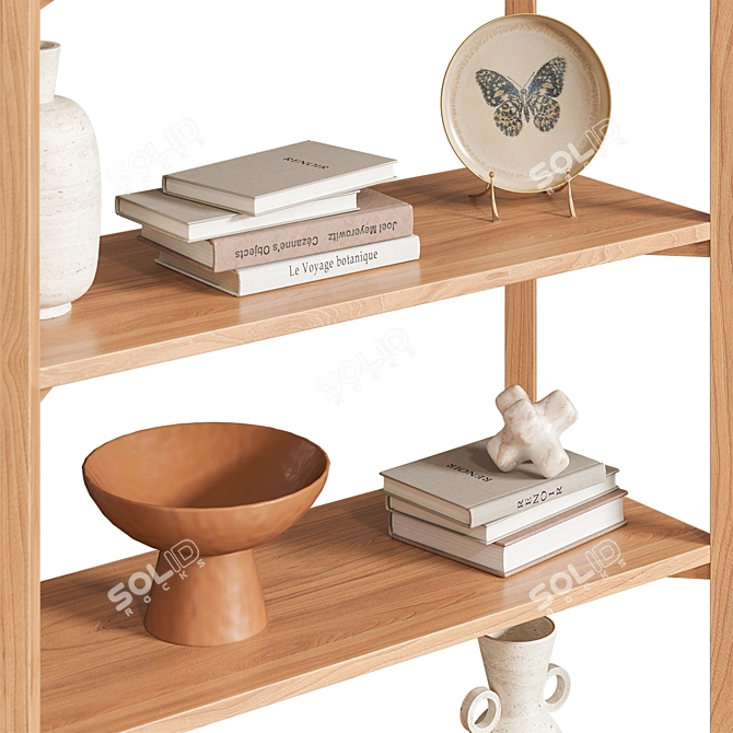 Vertex Bookcase by Crate&Barrel 3D model image 5