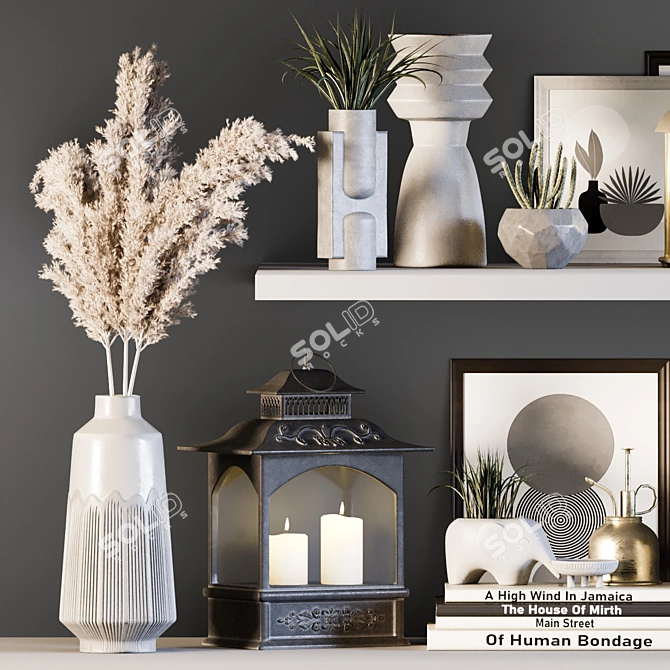 Abstract Decorative Ornament Set 3D model image 9