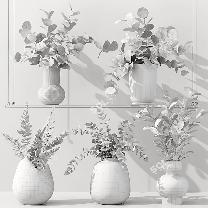 Premium Indoor Plants Model Collection 3D model image 7