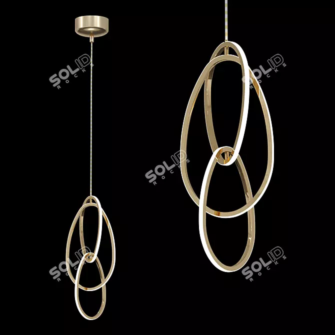 Odeon Light Space Pendant Light 3D model image 5