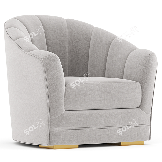 Modern Diamond Armchair 3D Model 3D model image 3