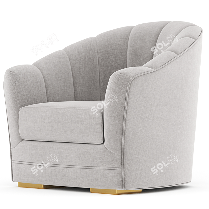 Modern Diamond Armchair 3D Model 3D model image 4