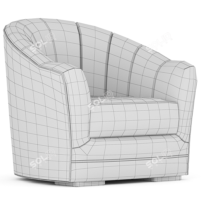 Modern Diamond Armchair 3D Model 3D model image 6