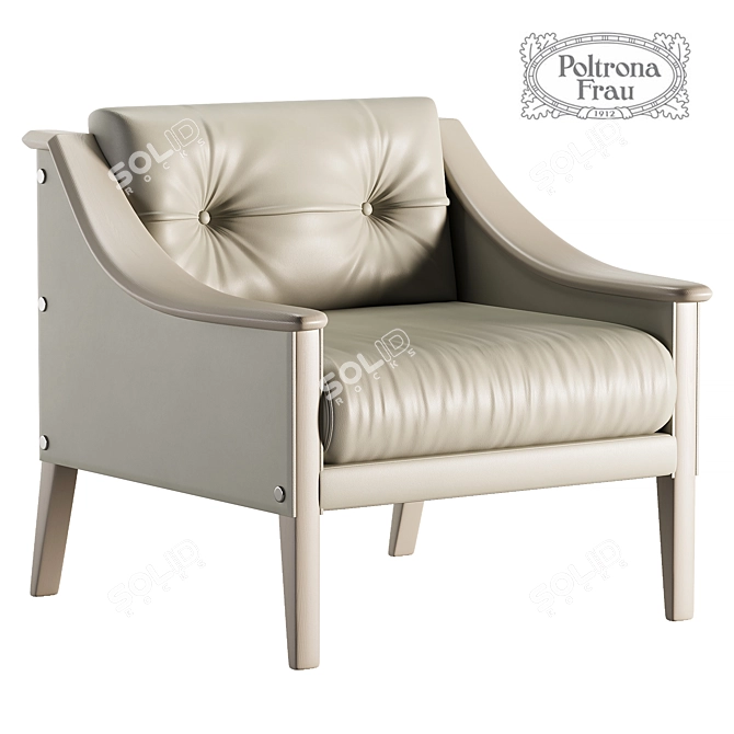 DEZZA Armchair, Low Poly, 3Ds Max 3D model image 3