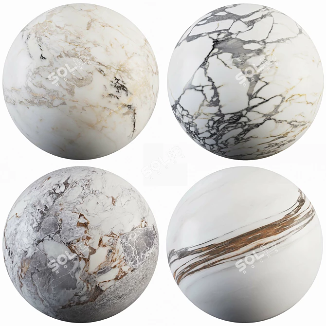 Luxury Marble Texture Collection 3D model image 1