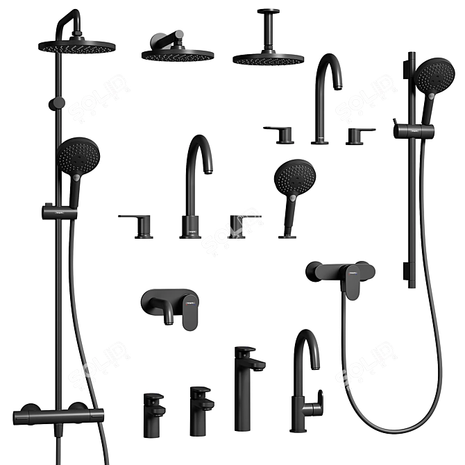 Hansgrohe Vernis Blend Collection Mixer 3D model image 1