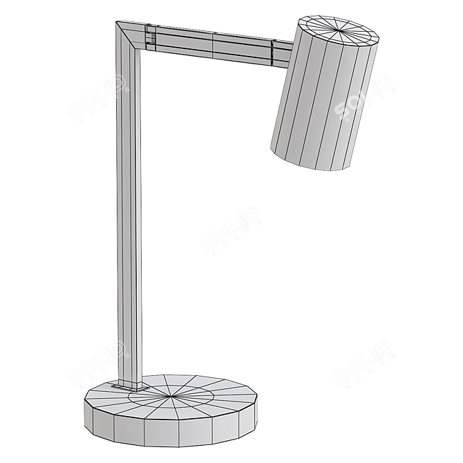 Stone-Inspired Modern Desk Lamp 3D model image 2