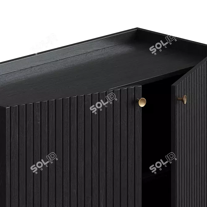  Black Acrylic Halifax Cabinet 3D model image 5