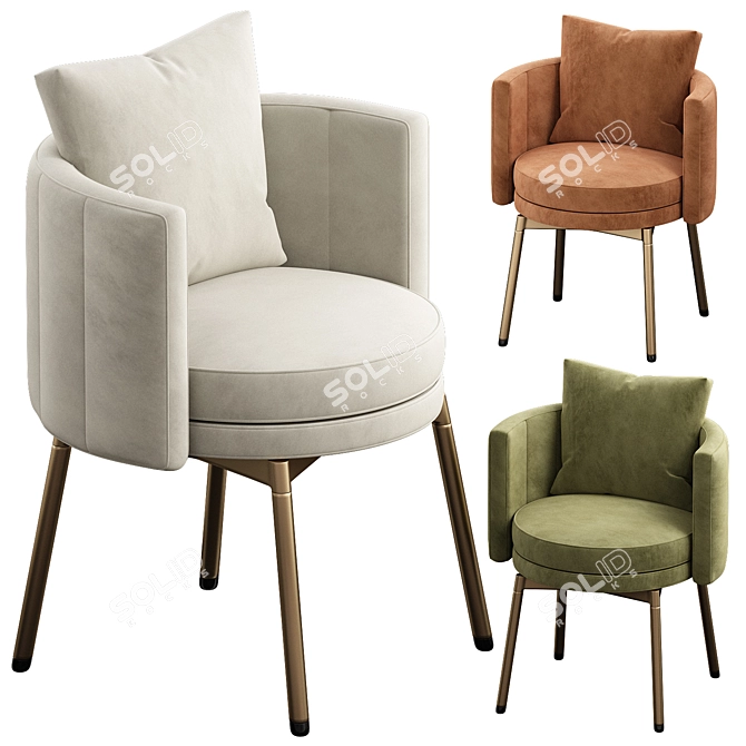  Minotti Torii Chair 2015 Model 3D model image 1