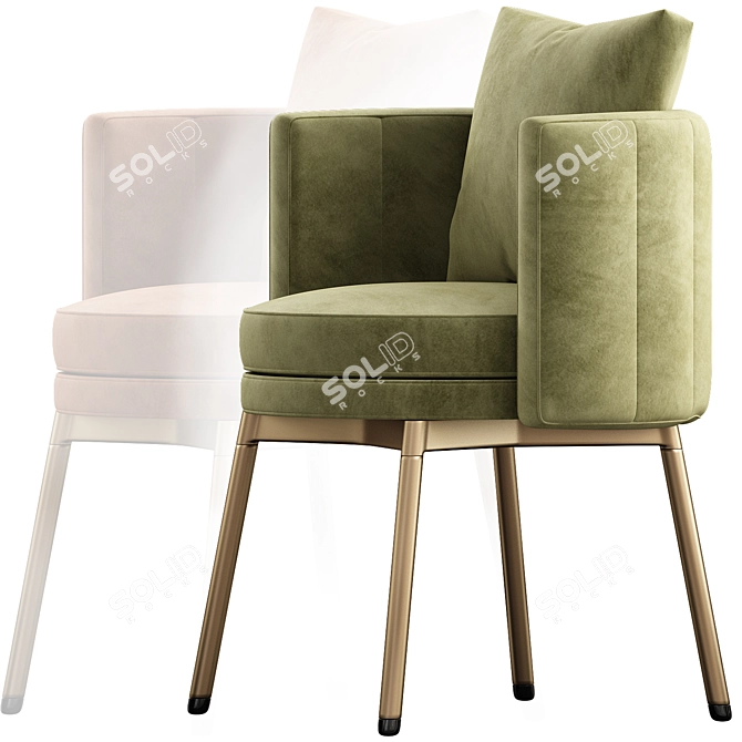  Minotti Torii Chair 2015 Model 3D model image 3
