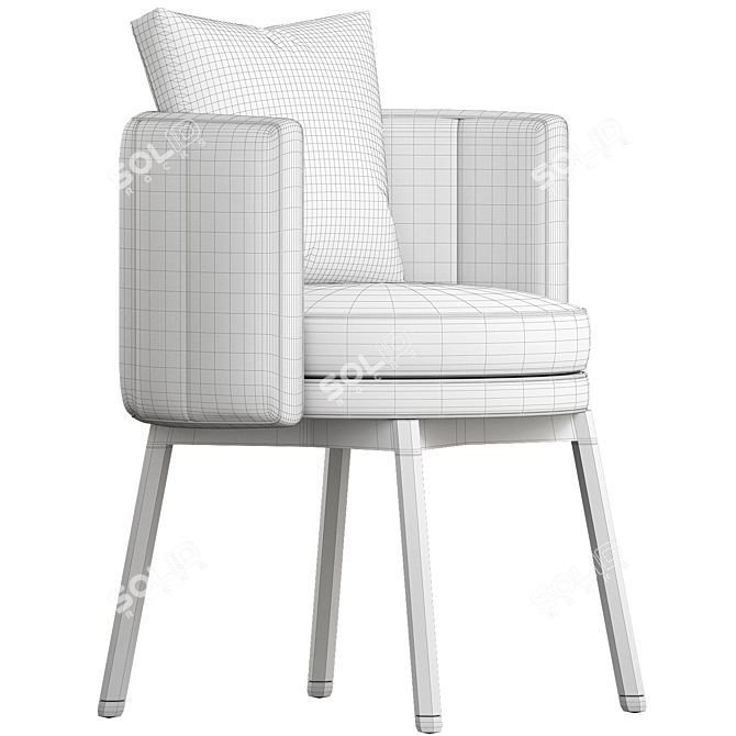  Minotti Torii Chair 2015 Model 3D model image 7