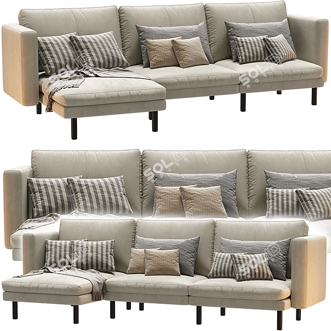 Modern Linteloo Njoy XL Sofa 3D model image 1