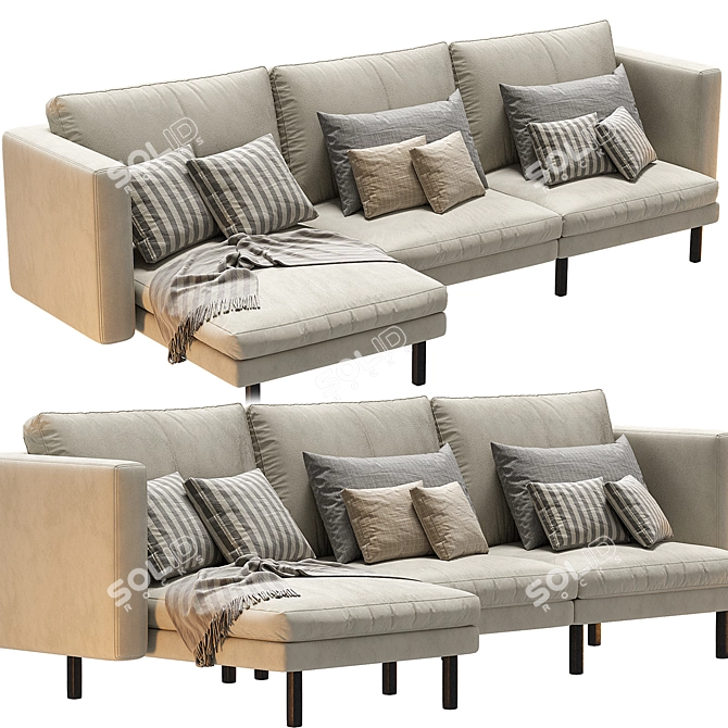 Modern Linteloo Njoy XL Sofa 3D model image 2