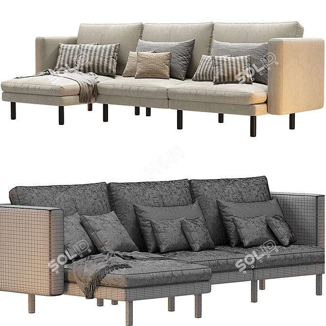 Modern Linteloo Njoy XL Sofa 3D model image 3