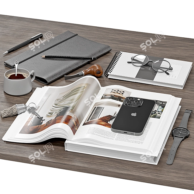 Elegant Decor Set with 27 Pieces 3D model image 1